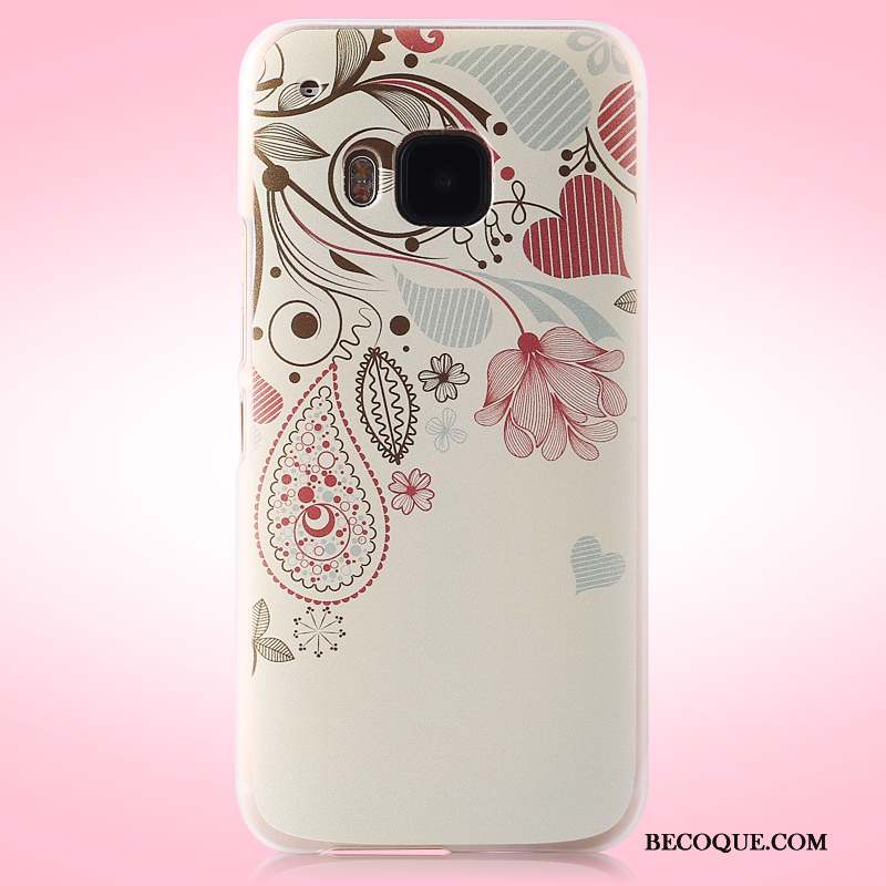 Htc One M9 Coque Protection Étui Téléphone Portable Rose Tendance