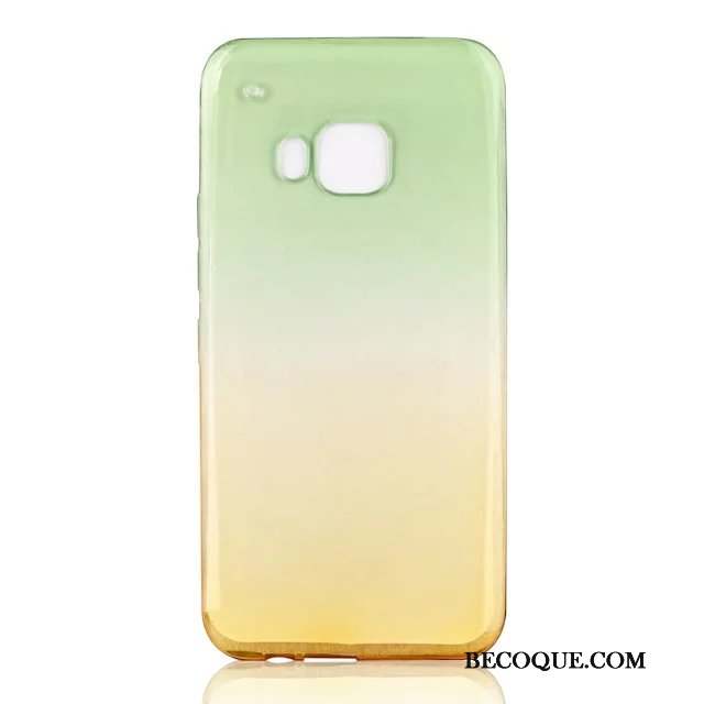 Htc One M9 Jaune Téléphone Portable Dégradé Transparent Coque De Téléphone Fluide Doux