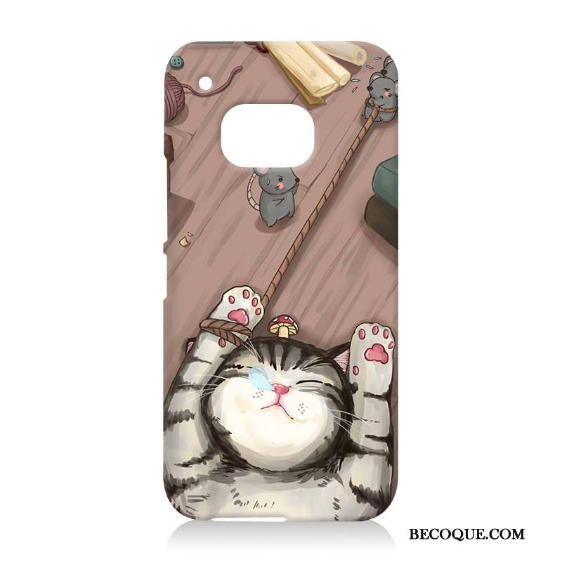 Htc One M9 Protection Dessin Animé Fluide Doux Noir Étui Coque