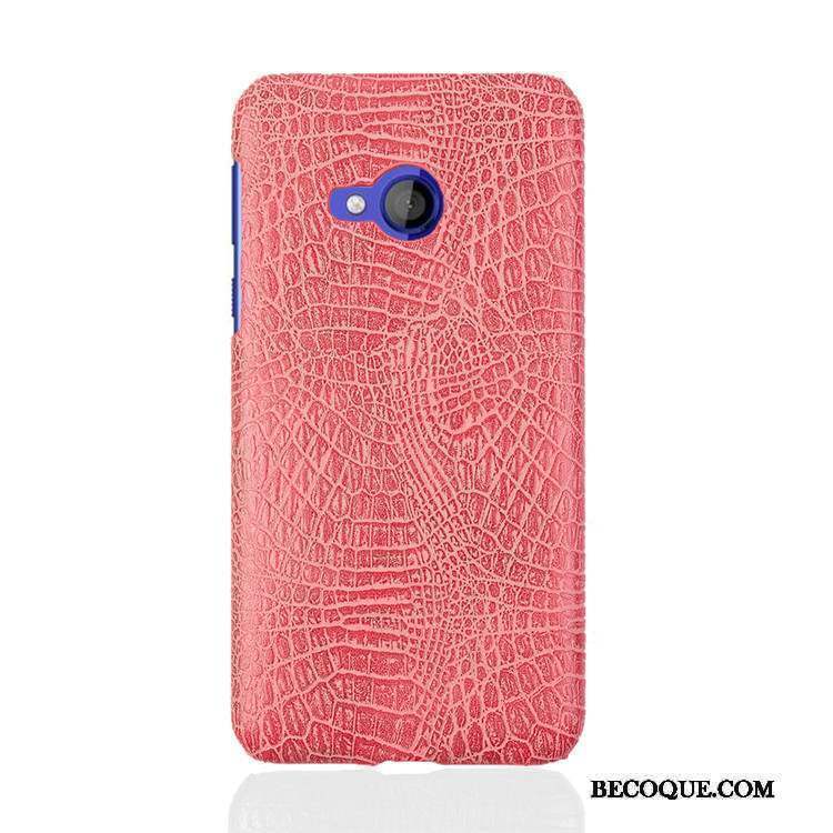 Htc U Play Crocodile Modèle Difficile Bleu Clair Téléphone Portable Coque Protection