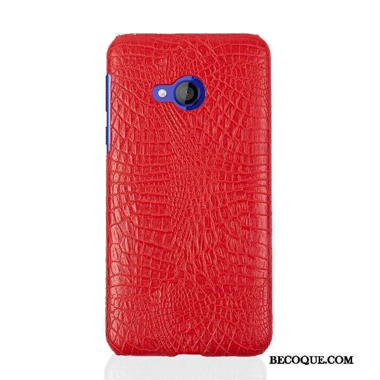 Htc U Play Crocodile Modèle Difficile Bleu Clair Téléphone Portable Coque Protection