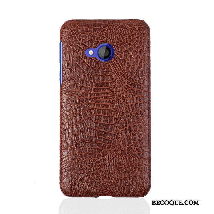 Htc U Play Crocodile Modèle Difficile Bleu Clair Téléphone Portable Coque Protection