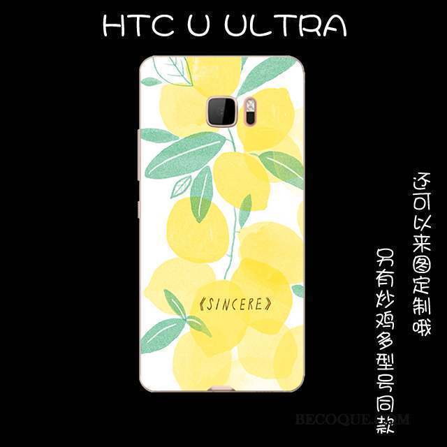 Htc U Ultra Coque Protection Bleu Silicone Étui Fluide Doux