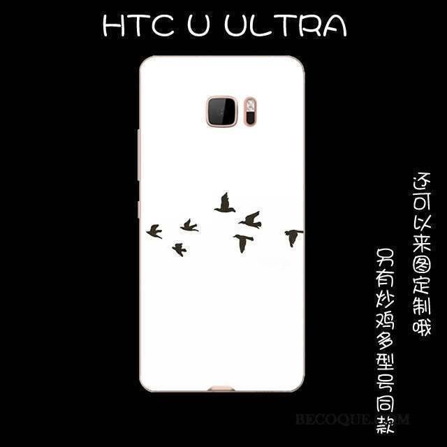 Htc U Ultra Coque Protection Bleu Silicone Étui Fluide Doux