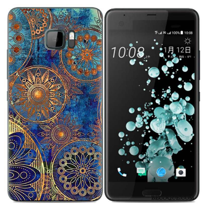 Htc U Ultra Étui Mode Créatif Tendance Fluide Doux Coque