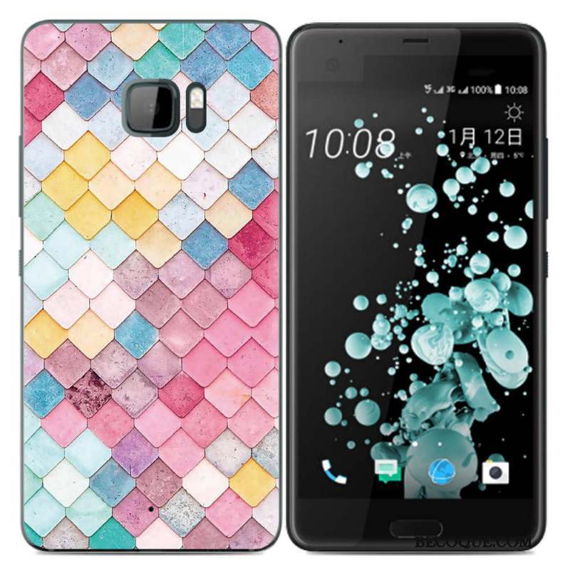 Htc U Ultra Étui Mode Créatif Tendance Fluide Doux Coque