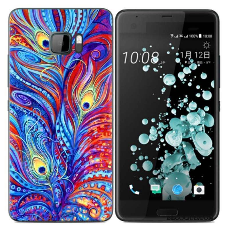 Htc U Ultra Étui Mode Créatif Tendance Fluide Doux Coque