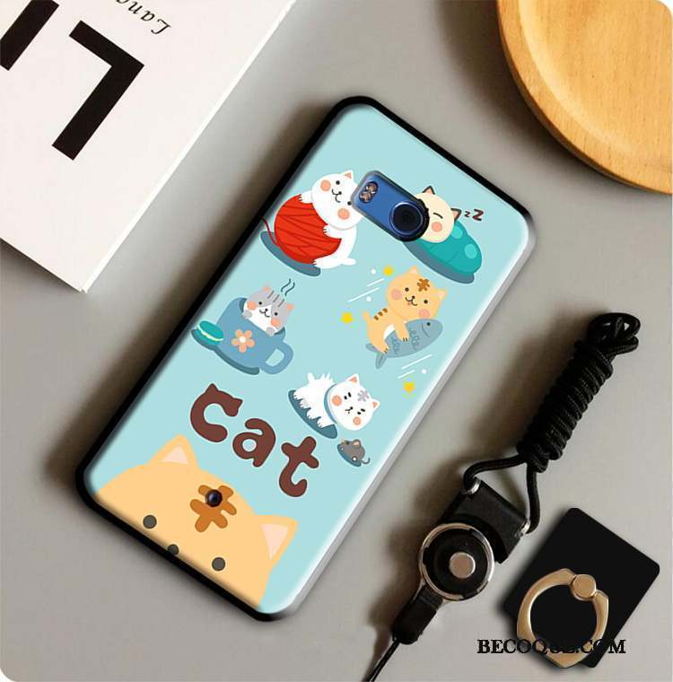 Htc U11 Anneau Protection Fluide Doux Coque Étui Incassable