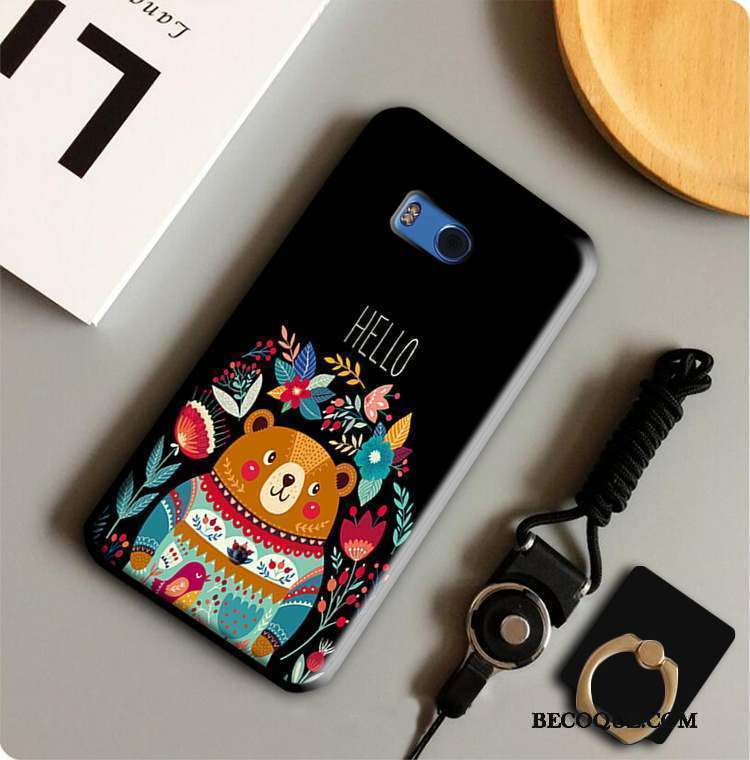 Htc U11 Anneau Protection Fluide Doux Coque Étui Incassable