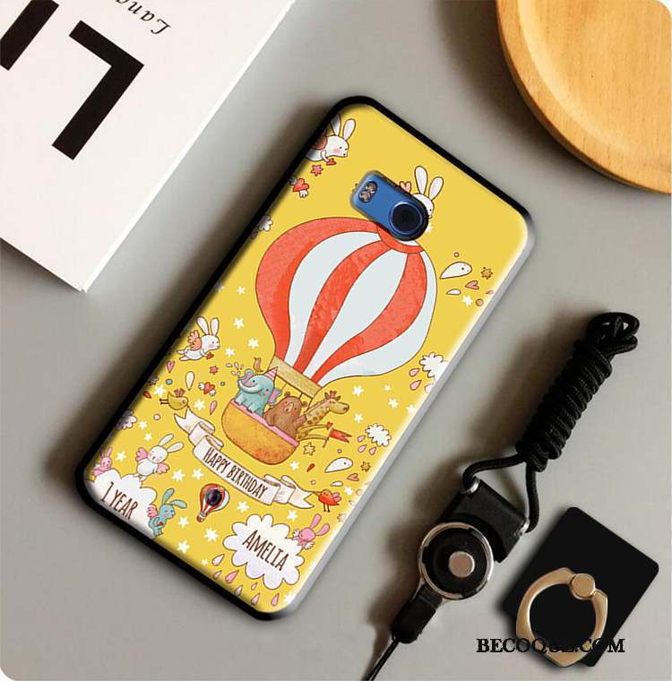 Htc U11 Anneau Protection Fluide Doux Coque Étui Incassable