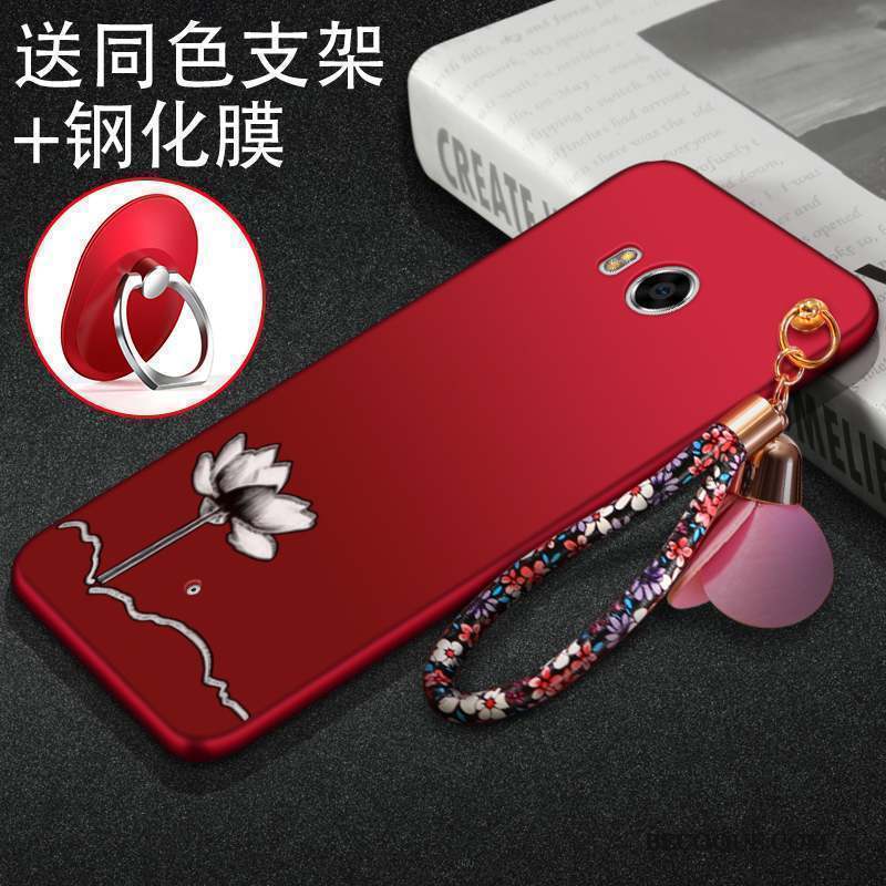 Htc U11 Coque Créatif Tendance Tout Compris Rouge Silicone Incassable