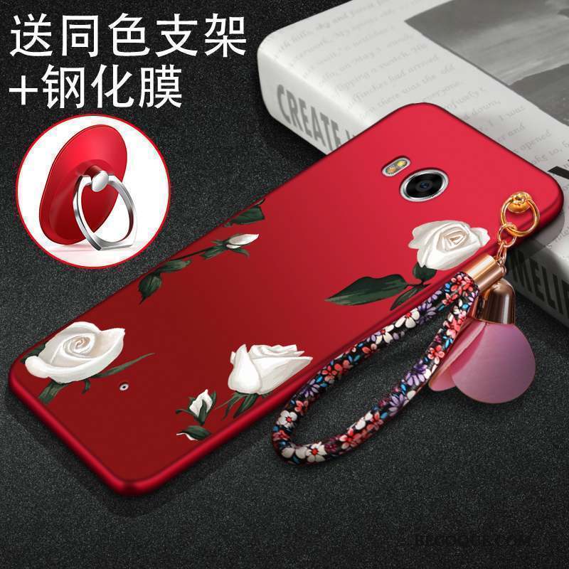 Htc U11 Coque Créatif Tendance Tout Compris Rouge Silicone Incassable