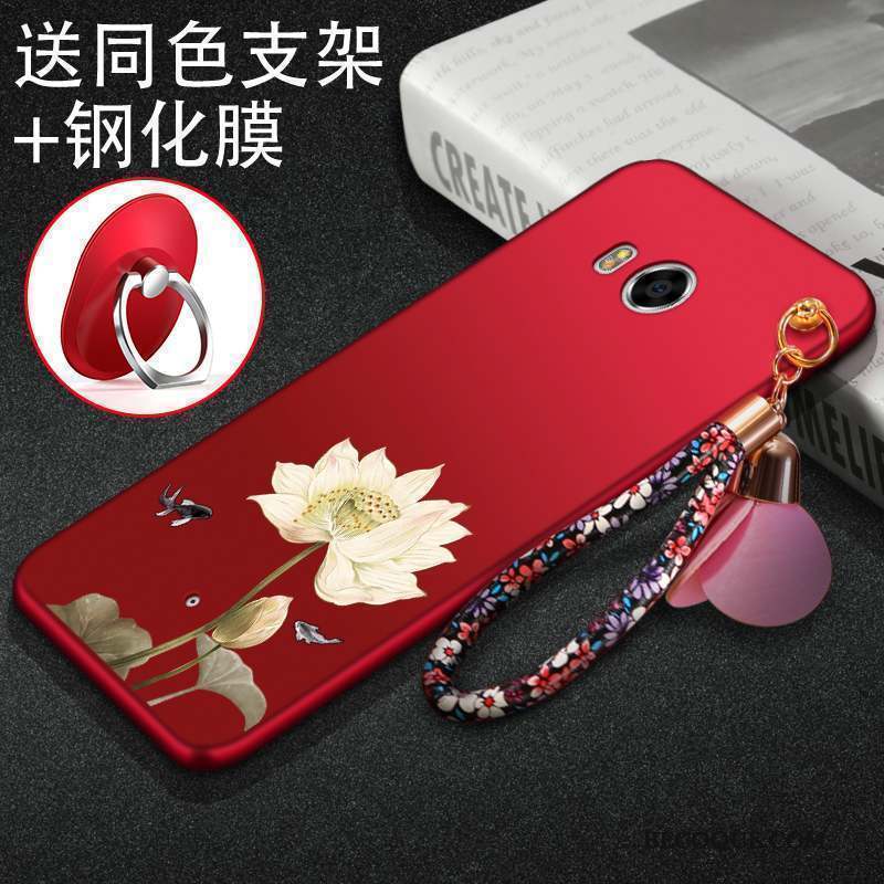 Htc U11 Coque Créatif Tendance Tout Compris Rouge Silicone Incassable