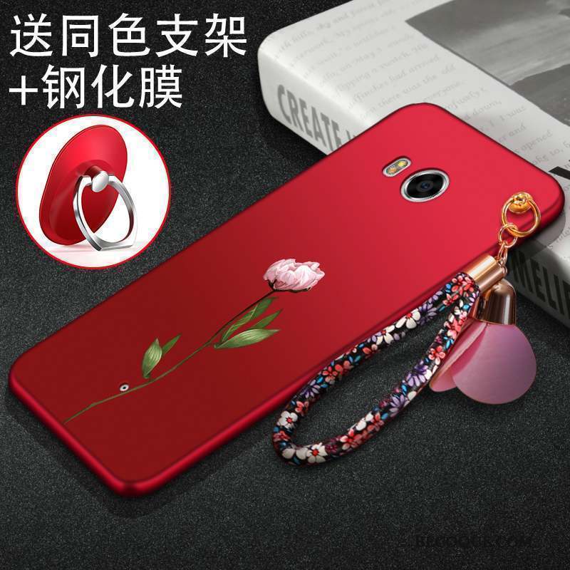 Htc U11 Coque Créatif Tendance Tout Compris Rouge Silicone Incassable