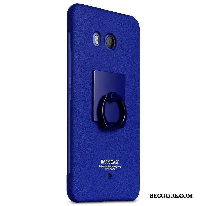 Htc U11+ Coque De Téléphone Délavé En Daim Protection Mince Étui Téléphone Portable