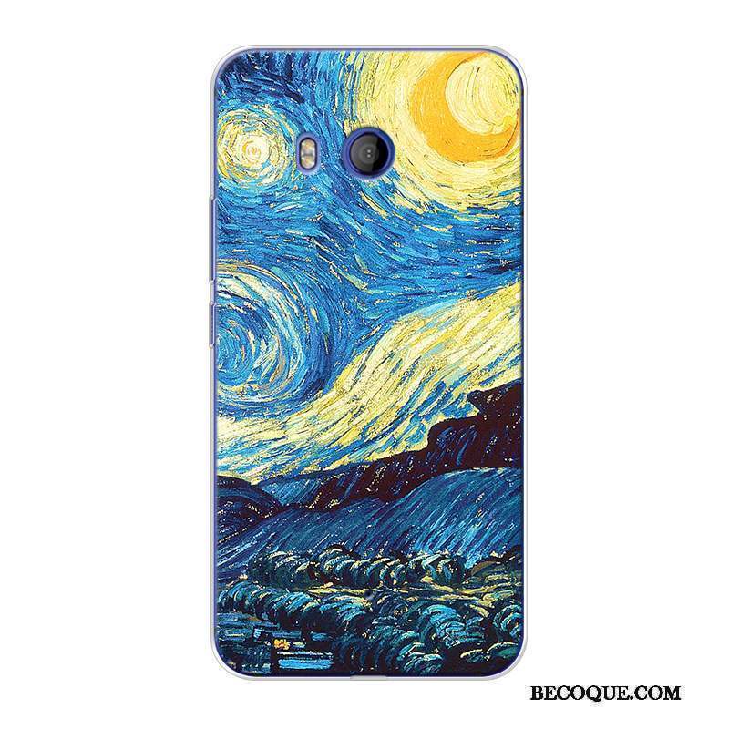 Htc U11 Coque Personnalisé Fluide Doux Original Tout Compris Peinture À L'huile Haute