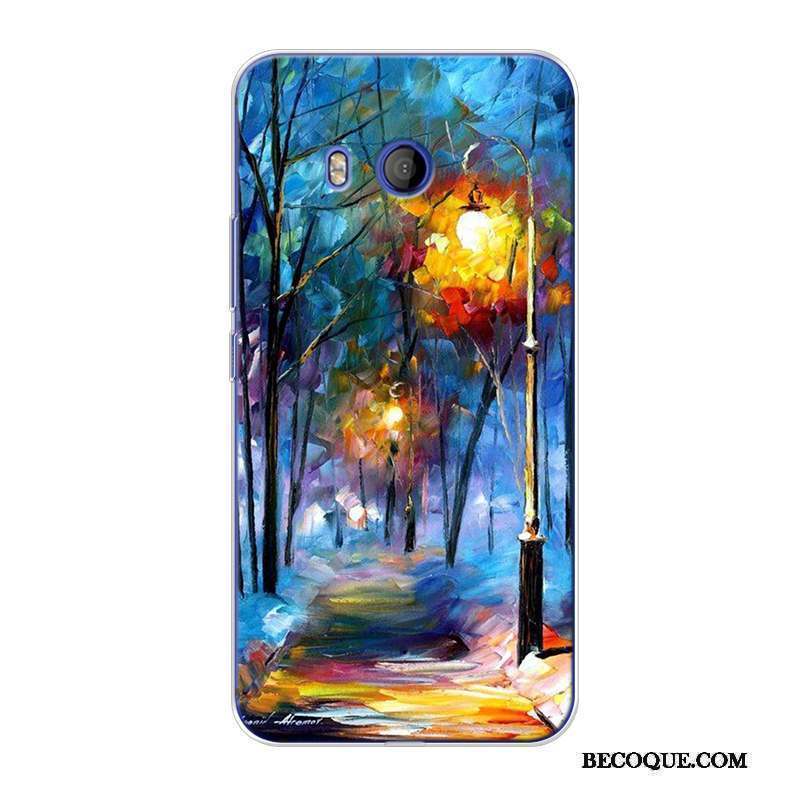 Htc U11 Coque Personnalisé Fluide Doux Original Tout Compris Peinture À L'huile Haute