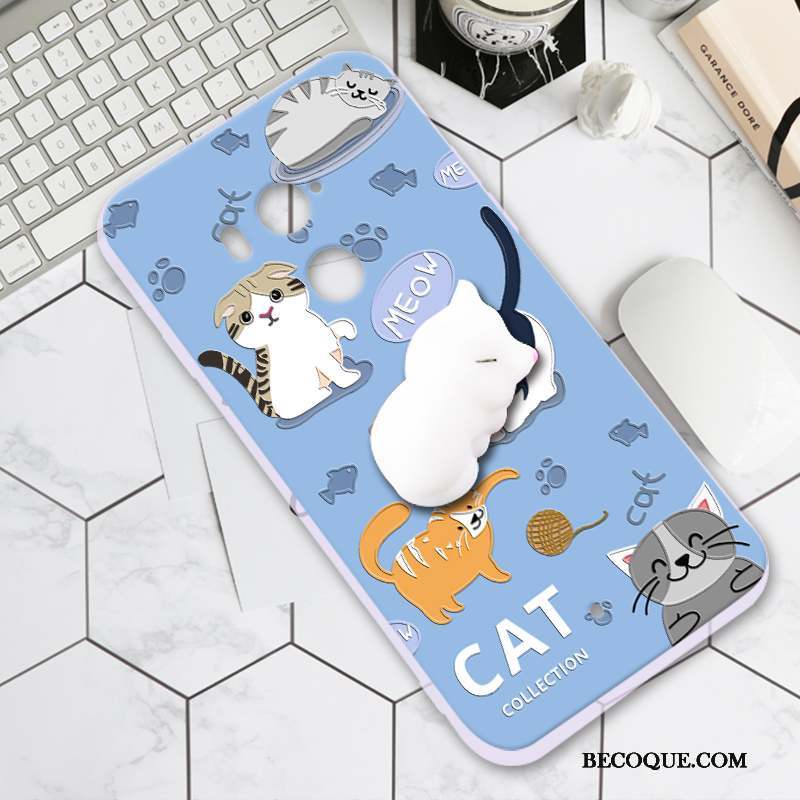 Htc U11+ Coque Silicone Charmant Fluide Doux Dessin Animé Étui Protection