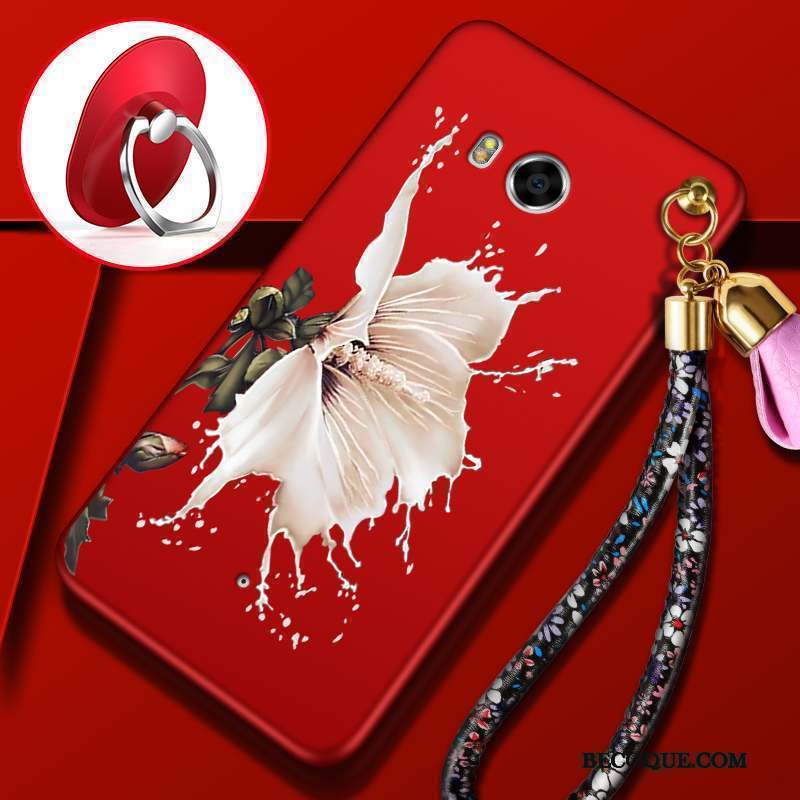 Htc U11 Coque Tout Compris Créatif Incassable Fluide Doux Tendance Rouge