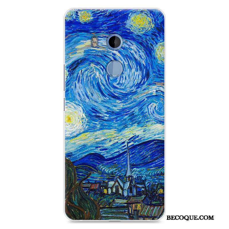 Htc U11 Peinture Coque De Téléphone Paysage Silicone Étui Fluide Doux