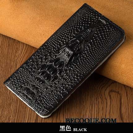 Htc U11+ Personnalité Luxe Dragon Cuir Véritable Business Coque