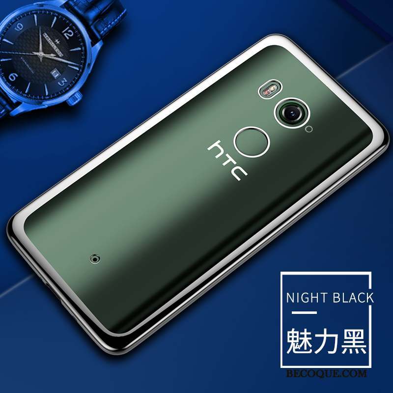 Htc U11+ Protection Transparent Coque Fluide Doux Étui Incassable