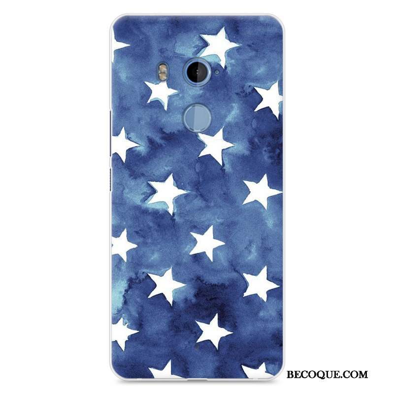 Htc U11+ Étui Bleu Protection Dessin Animé Coque De Téléphone Silicone