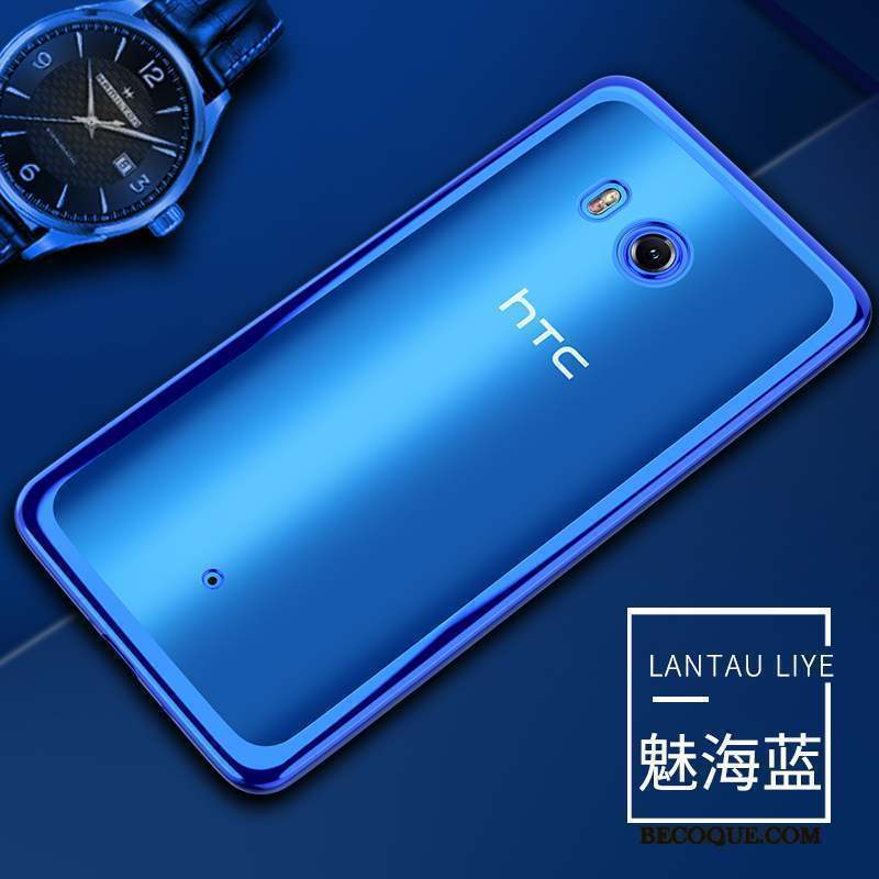 Htc U11 Étui Fluide Doux Tout Compris Transparent Protection Coque De Téléphone