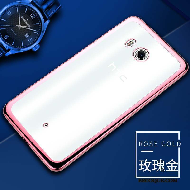 Htc U11 Étui Fluide Doux Tout Compris Transparent Protection Coque De Téléphone