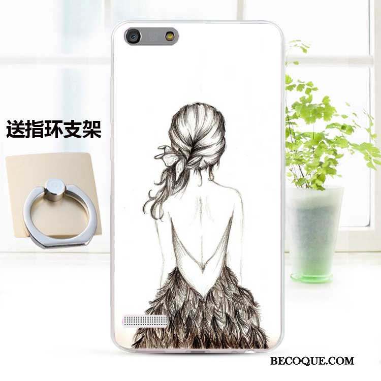 Huawei Ascend G6 Fluide Doux Incassable Personnalité Coque De Téléphone Protection Étui