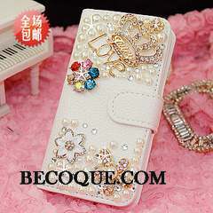 Huawei Ascend G6 Protection Strass Rouge Sac Étui Coque