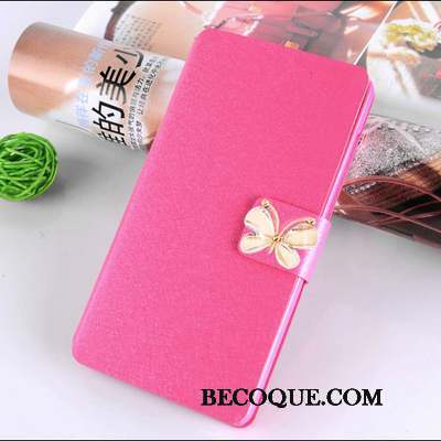 Huawei Ascend G6 Étui Protection Coque De Téléphone Rose Housse Étui En Cuir