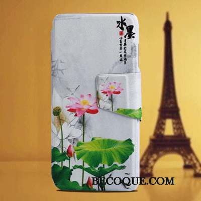 Huawei Ascend G6 Étui Support Bleu Clair Coque Étui En Cuir Téléphone Portable