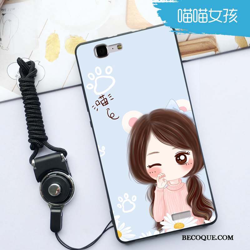 Huawei Ascend G7 Coque De Téléphone Fluide Doux Ornements Suspendus Protection Dessin Animé Charmant