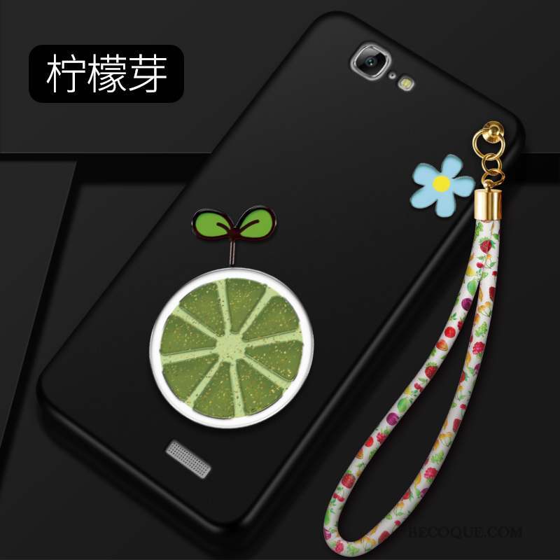 Huawei Ascend G7 Coque De Téléphone Tendance Rose Protection Silicone Délavé En Daim
