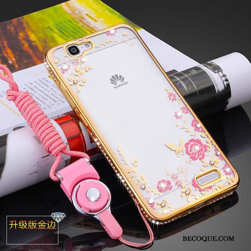 Huawei Ascend G7 Coque De Téléphone Étui Fluide Doux Ornements Suspendus Protection Incassable