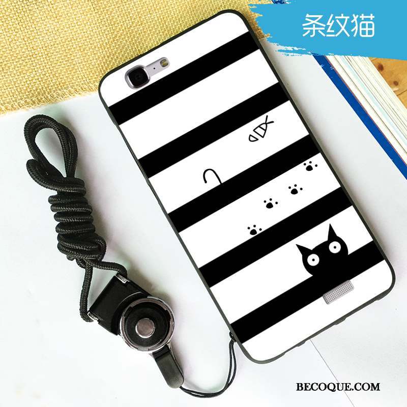 Huawei Ascend G7 Coque Dessin Animé Amoureux Protection Blanc Tendance Incassable