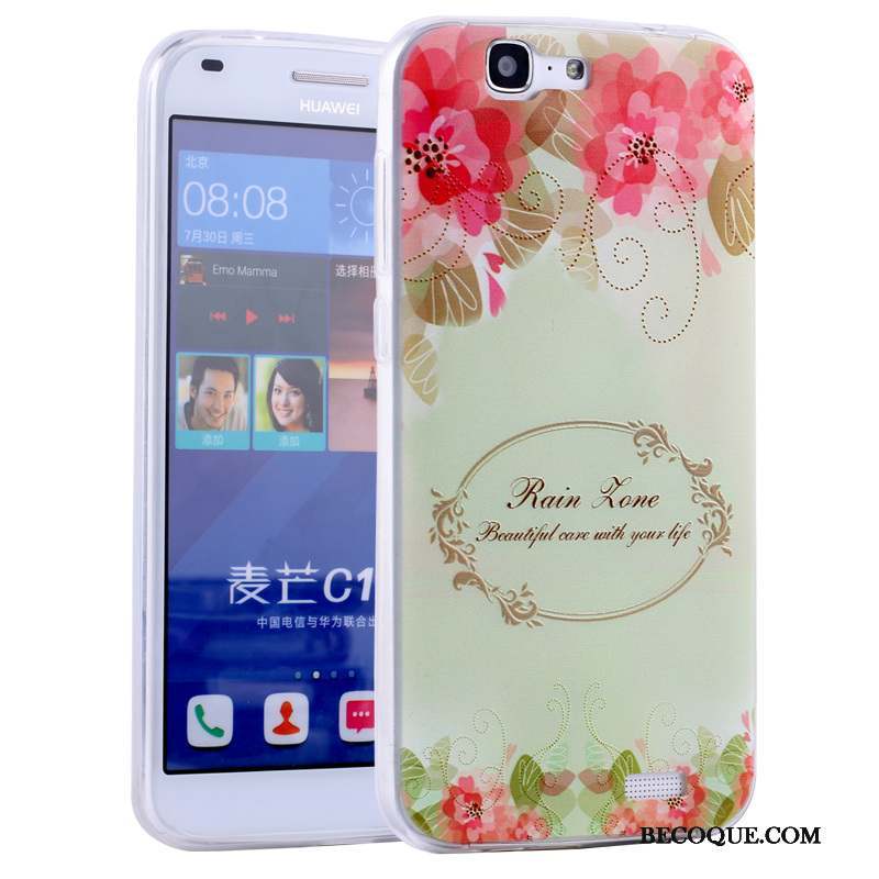 Huawei Ascend G7 Dessin Animé Coque De Téléphone Silicone Incassable Tout Compris Fluide Doux