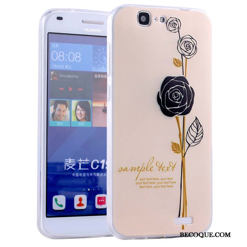 Huawei Ascend G7 Dessin Animé Coque De Téléphone Silicone Incassable Tout Compris Fluide Doux