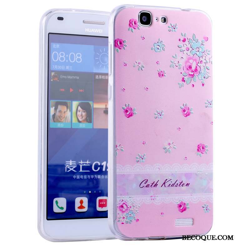 Huawei Ascend G7 Dessin Animé Coque De Téléphone Silicone Incassable Tout Compris Fluide Doux