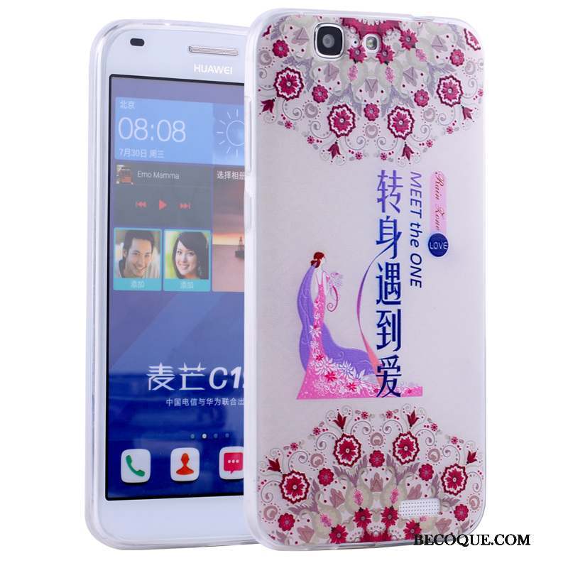 Huawei Ascend G7 Dessin Animé Coque De Téléphone Silicone Incassable Tout Compris Fluide Doux