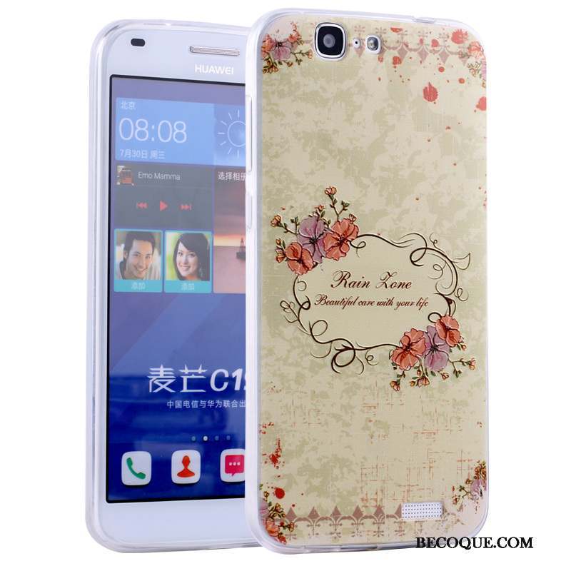 Huawei Ascend G7 Dessin Animé Coque De Téléphone Silicone Incassable Tout Compris Fluide Doux