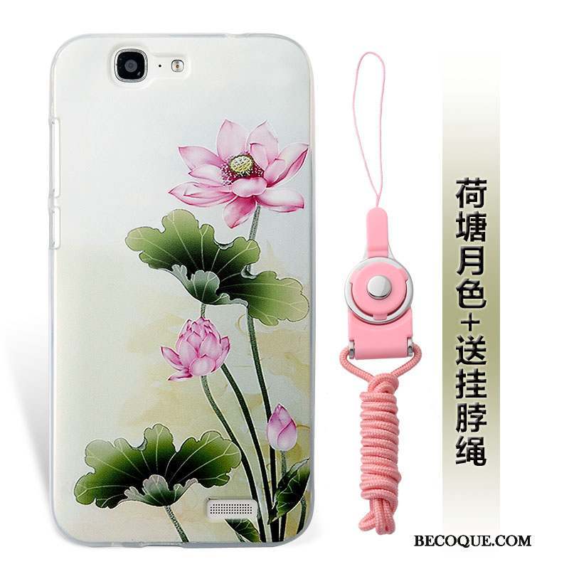 Huawei Ascend G7 Ornements Suspendus Étui Silicone Coque De Téléphone Incassable