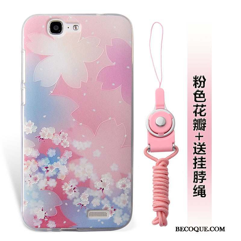 Huawei Ascend G7 Ornements Suspendus Étui Silicone Coque De Téléphone Incassable