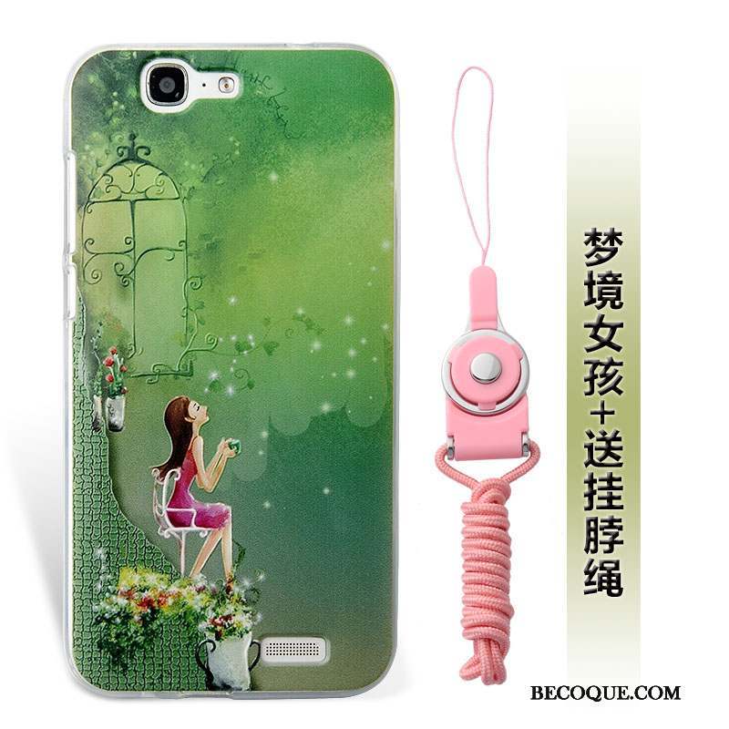 Huawei Ascend G7 Ornements Suspendus Étui Silicone Coque De Téléphone Incassable