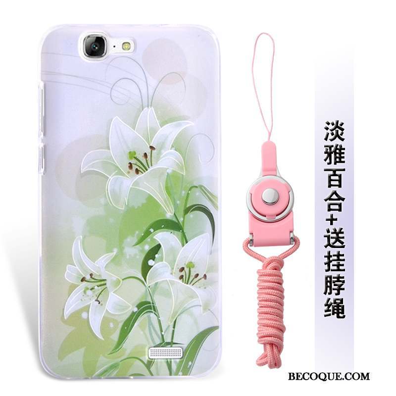 Huawei Ascend G7 Ornements Suspendus Étui Silicone Coque De Téléphone Incassable