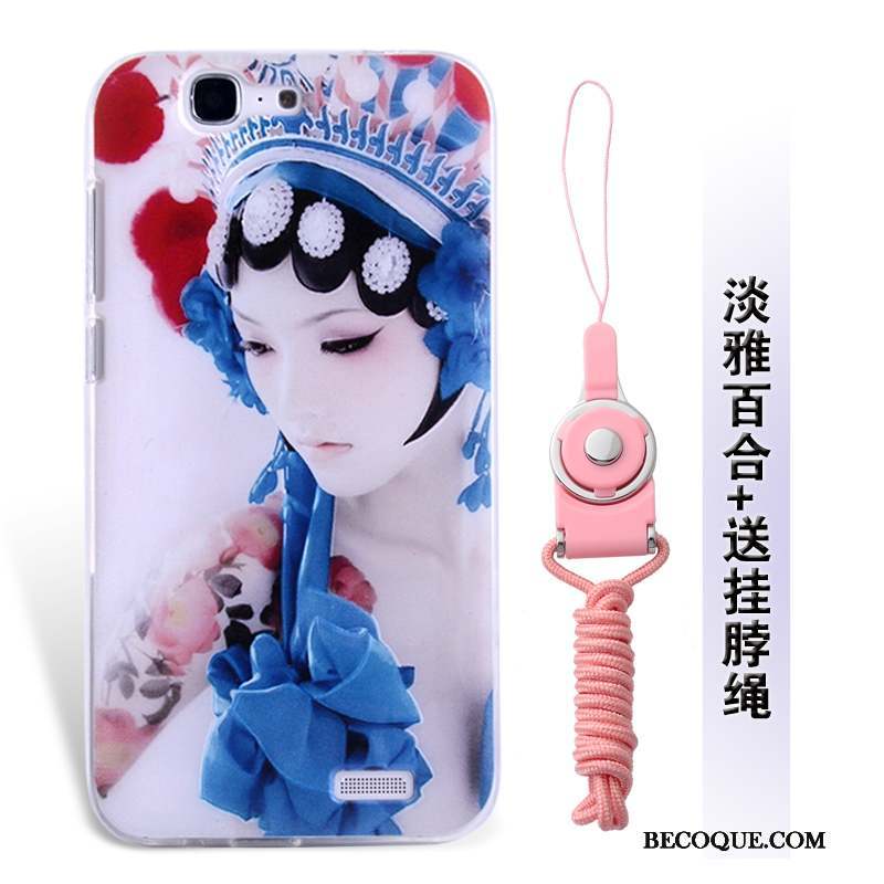 Huawei Ascend G7 Ornements Suspendus Étui Silicone Coque De Téléphone Incassable