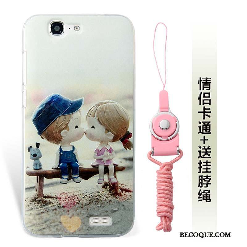 Huawei Ascend G7 Ornements Suspendus Étui Silicone Coque De Téléphone Incassable