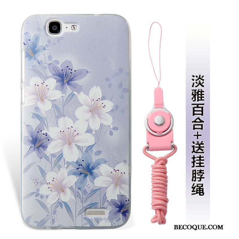 Huawei Ascend G7 Ornements Suspendus Étui Silicone Coque De Téléphone Incassable