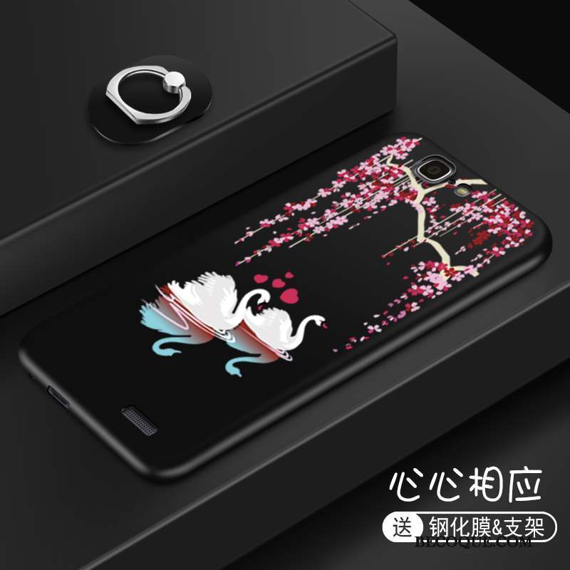 Huawei Ascend G7 Rouge Fluide Doux Coque Tendance Incassable Silicone